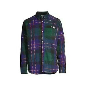 NEW! The North Face Men's M Gordon Lyons Raglan-Sleeve Plaid Shacket